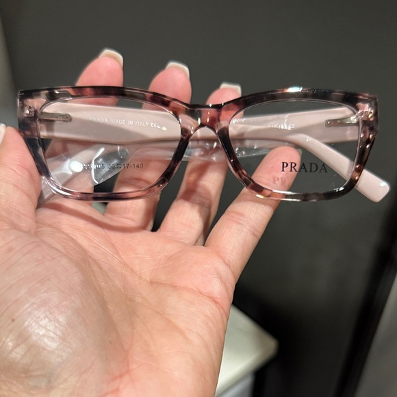 Prada Women's Brown and Rose Tortoise Glasses - Picture 4 of 4